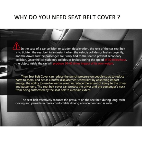 2 Bling Rhinestone Seatbelt Covers - Picture 8 of 8